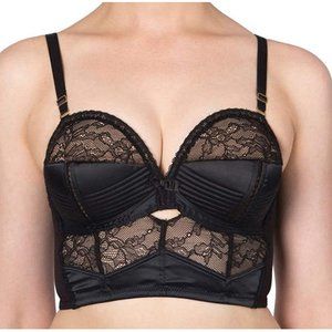 NWT Dita von Teese Her Sexellency Longline Bra 34C